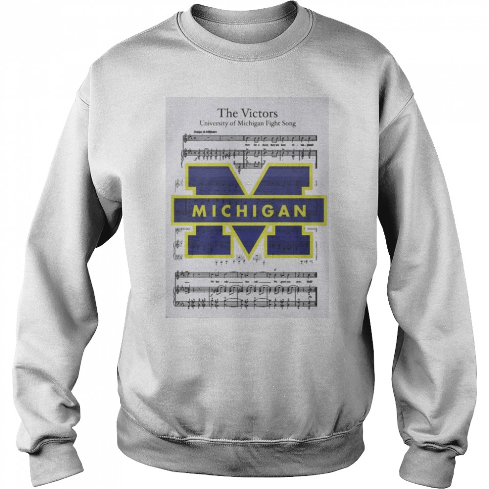 University Of Michigan The Victors Music Lyric 2021  Unisex Sweatshirt