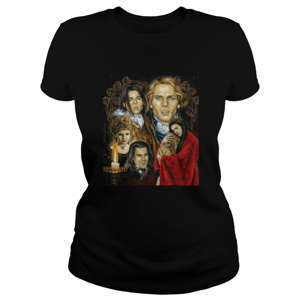 Interview With The Vampire Tribute Graphic Vampire Vintage T-shirt Classic Women's T-shirt