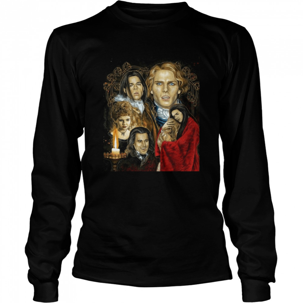 Interview With The Vampire Tribute Graphic Vampire Vintage T-shirt Long Sleeved T-shirt