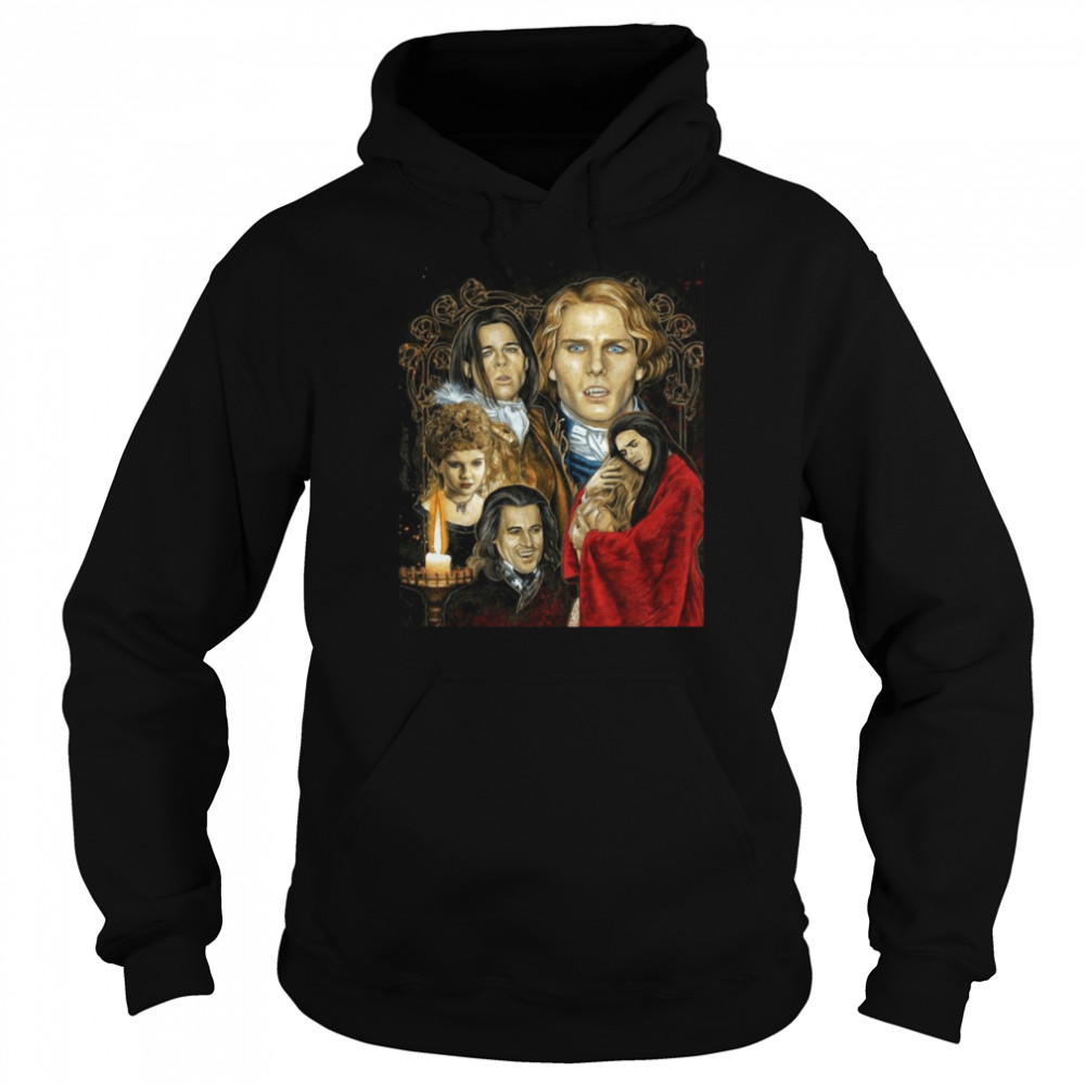 Interview With The Vampire Tribute Graphic Vampire Vintage T-shirt Unisex Hoodie