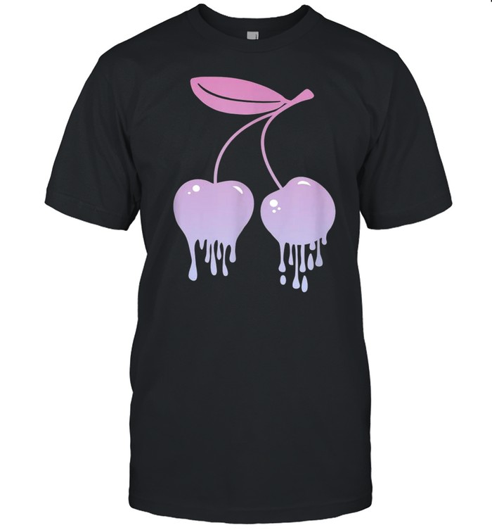 Melting Cherries Cherry Kawaii Soft Goth Girl shirt Classic Men's T-shirt