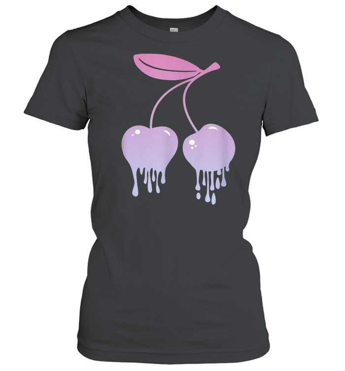 Melting Cherries Cherry Kawaii Soft Goth Girl shirt Classic Women's T-shirt