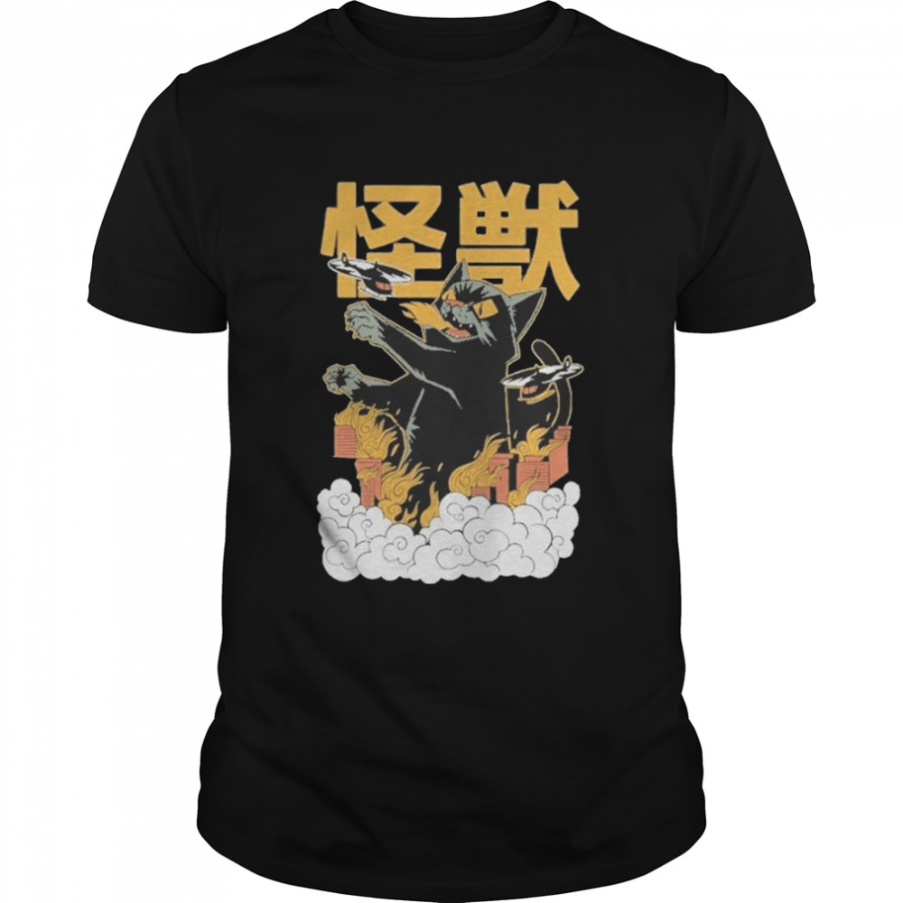 KAIjU BLACK CAT Anime Tokyo shirt Classic Men's T-shirt