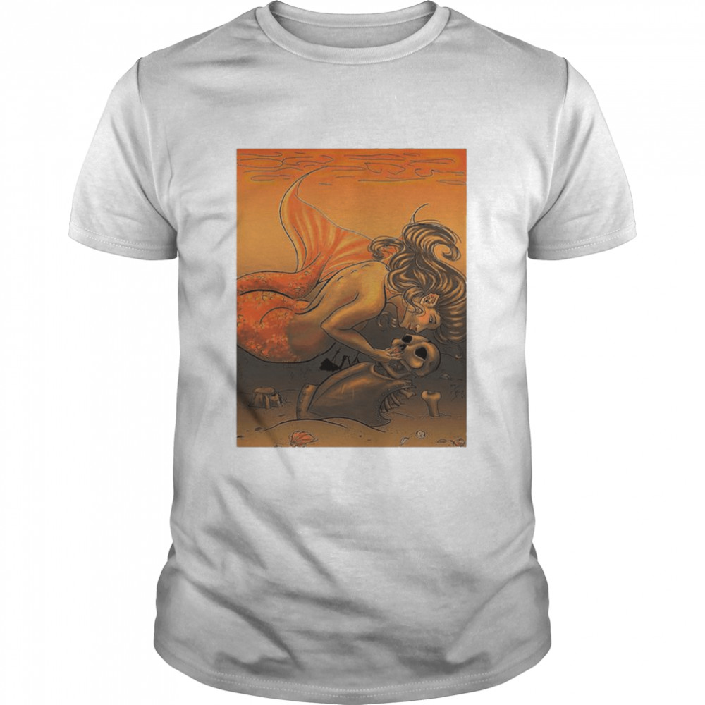 The Mermaid and her Knight shirt Classic Men's T-shirt