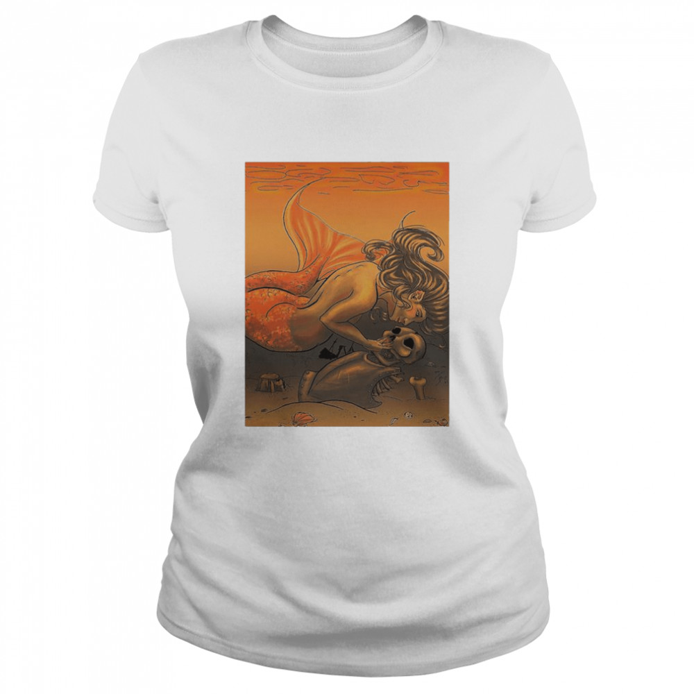 The Mermaid and her Knight shirt Classic Women's T-shirt