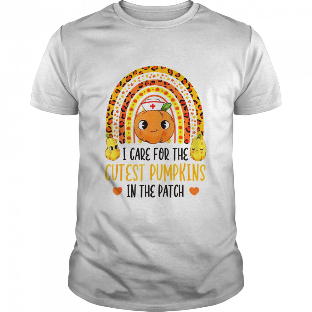I Care For The Cutest Pumpkins In The Patch ER RN NICU Nurse  Classic Men's T-shirt