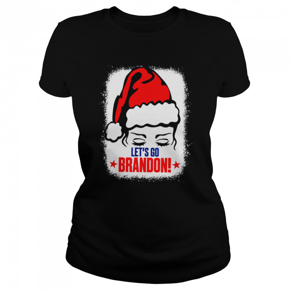 Lets Go Brandon Let’s Go Brandon Christmas Eve Holiday Santa  Classic Women's T-shirt