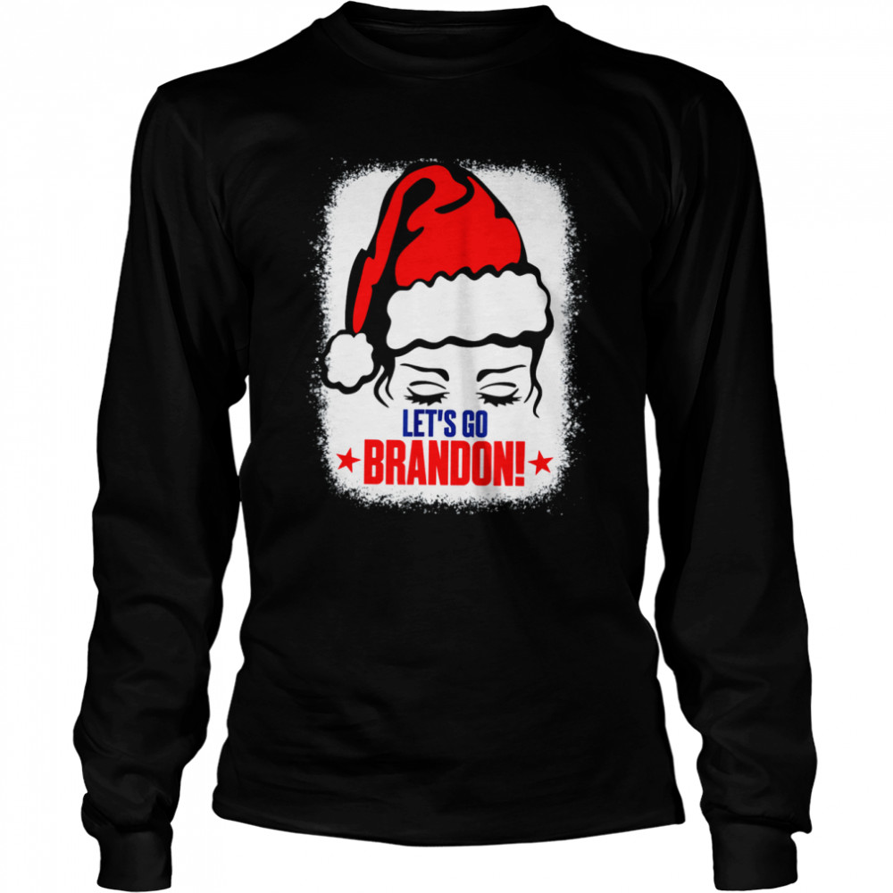 Lets Go Brandon Let’s Go Brandon Christmas Eve Holiday Santa  Long Sleeved T-shirt