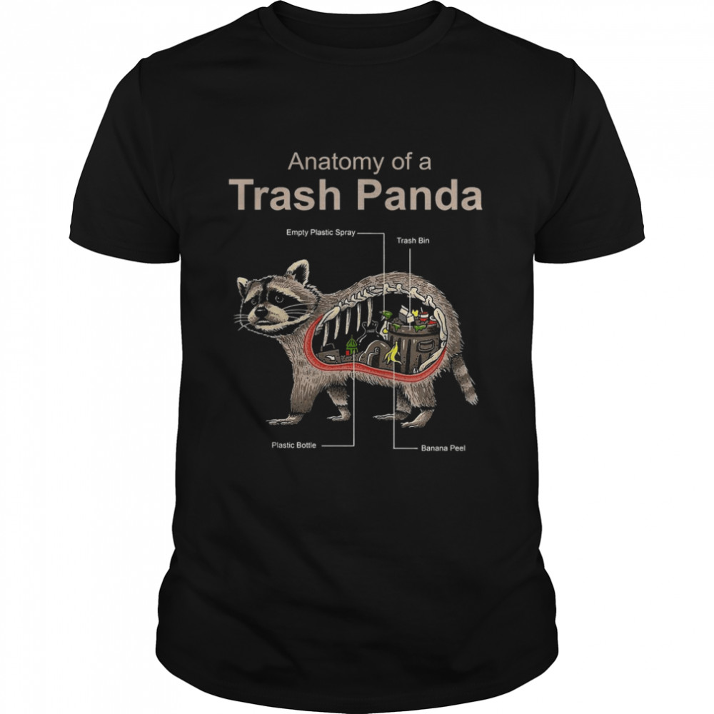 Anatomy Of A Trash Panda Raccoon Anatomy Trash Panda  Classic Men's T-shirt