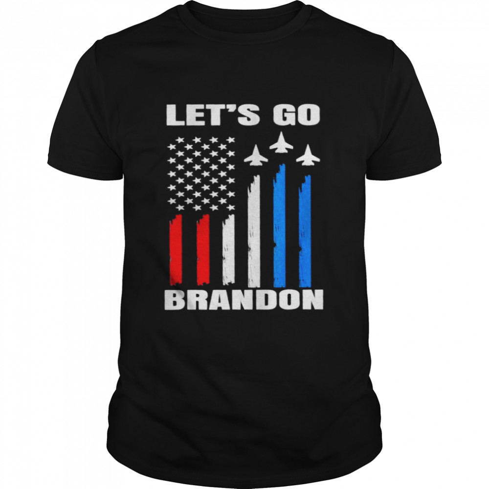Lets Go Brandon Conservative US Flag Air Force shirt Classic Men's T-shirt