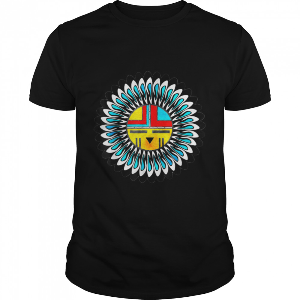 Native American KACHINA - TAWA Sun Mask 5 - Fan Fun T- B09K5S6T5Q Classic Men's T-shirt