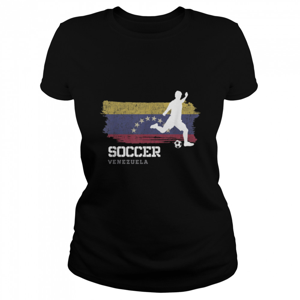 Soccer Venezuela Flag Football Team Soccer Player T- B09K1YCX83 Classic Women's T-shirt