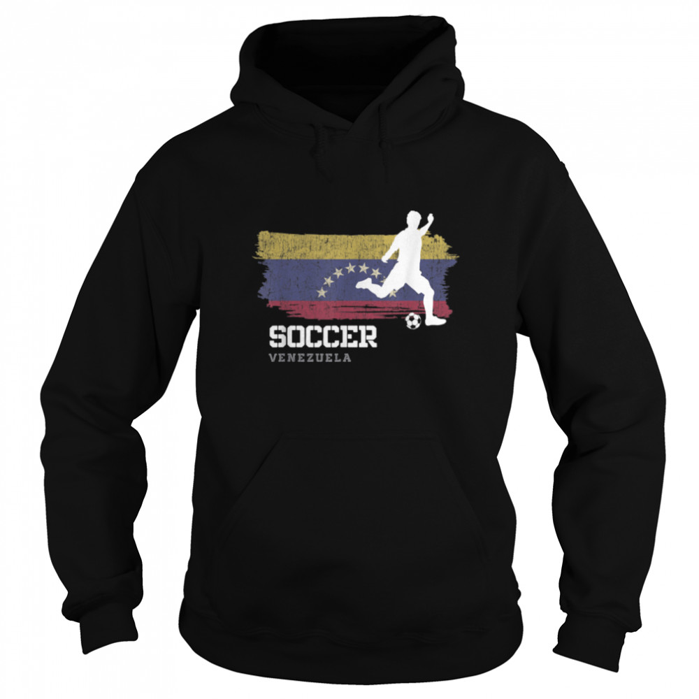 Soccer Venezuela Flag Football Team Soccer Player T- B09K1YCX83 Unisex Hoodie