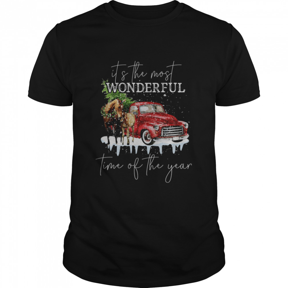 Horse And Car Its The Most Wonderful Time Of The Year  Classic Men's T-shirt