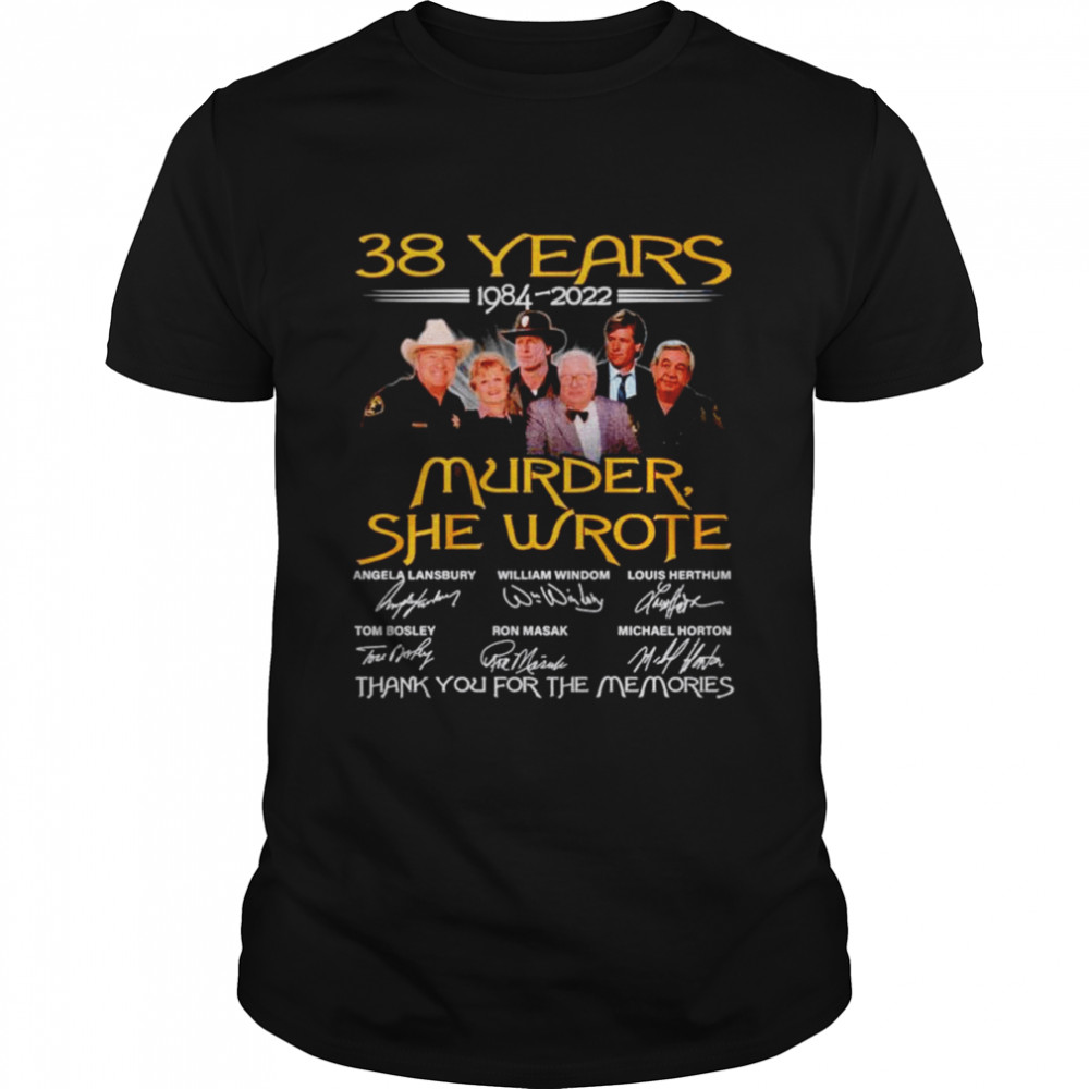 Nice murder She Wrote 38 years thank you for the memories signatures shirt Classic Men's T-shirt