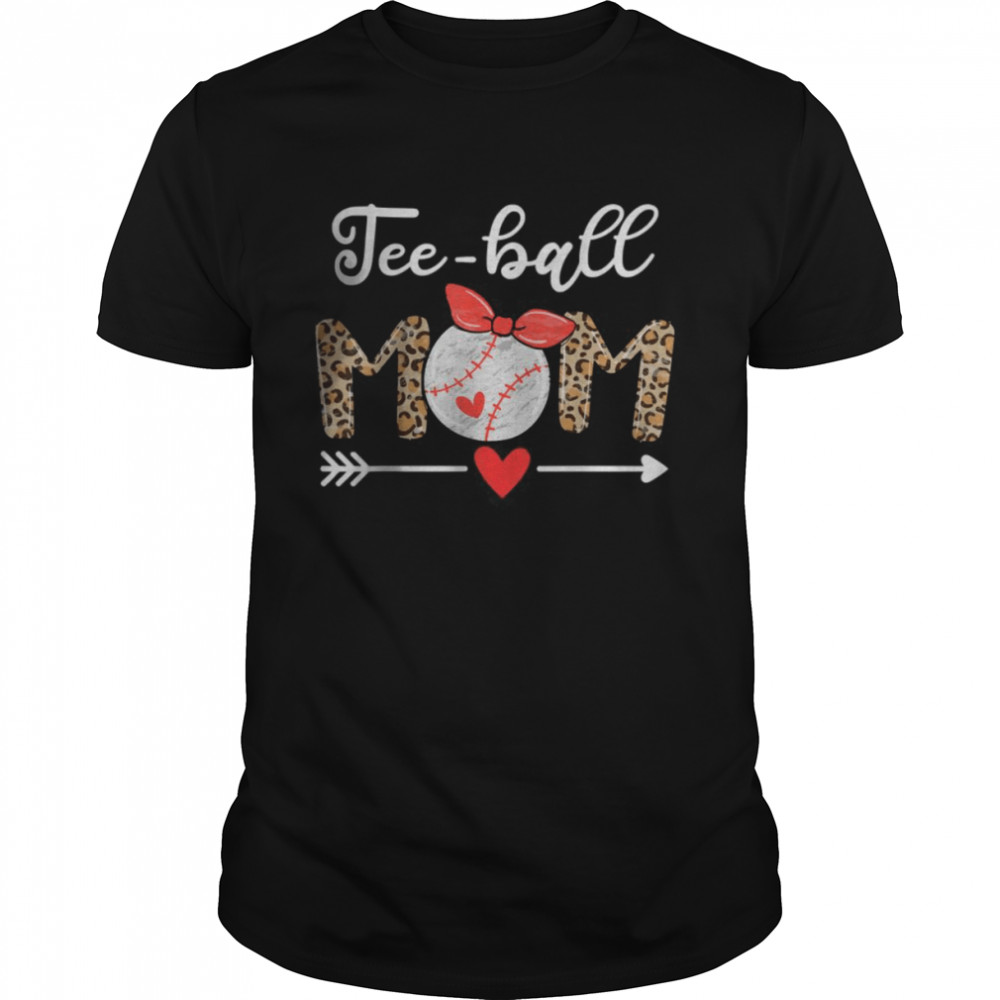 TeeBall Mom Mother’s Day 2021 Gift T Ball Mom Leopard T- Classic Men's T-shirt
