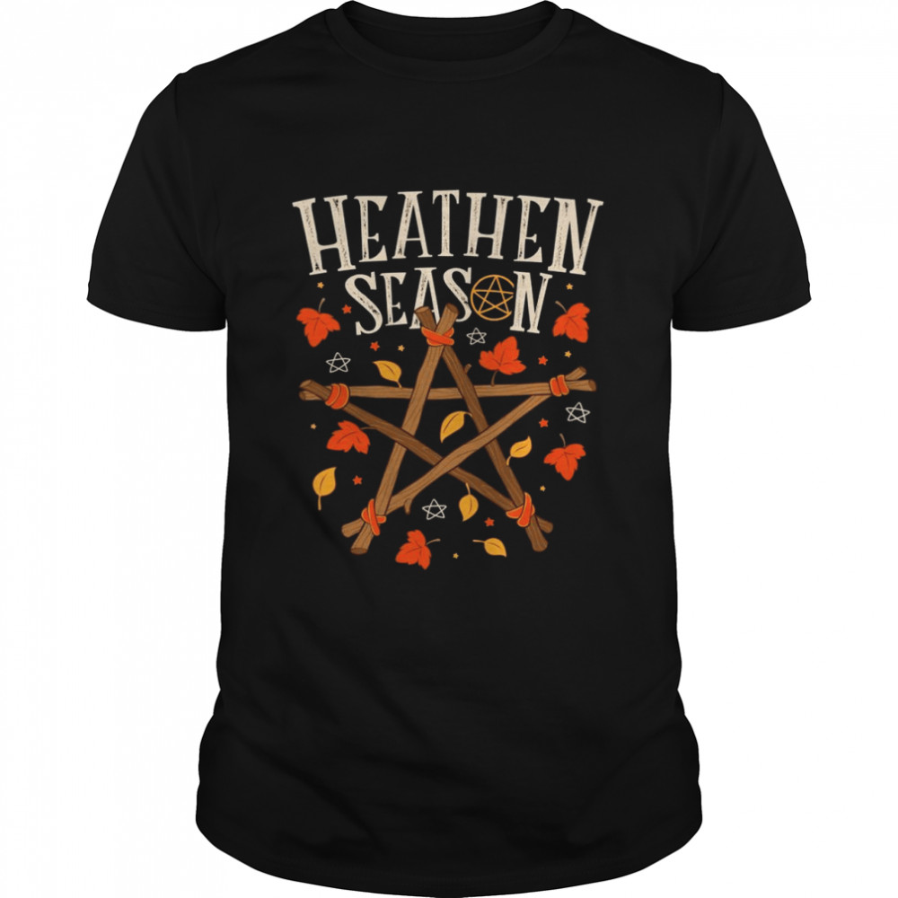 Heathen Season Wicca Witch Autumn Fall  Classic Men's T-shirt