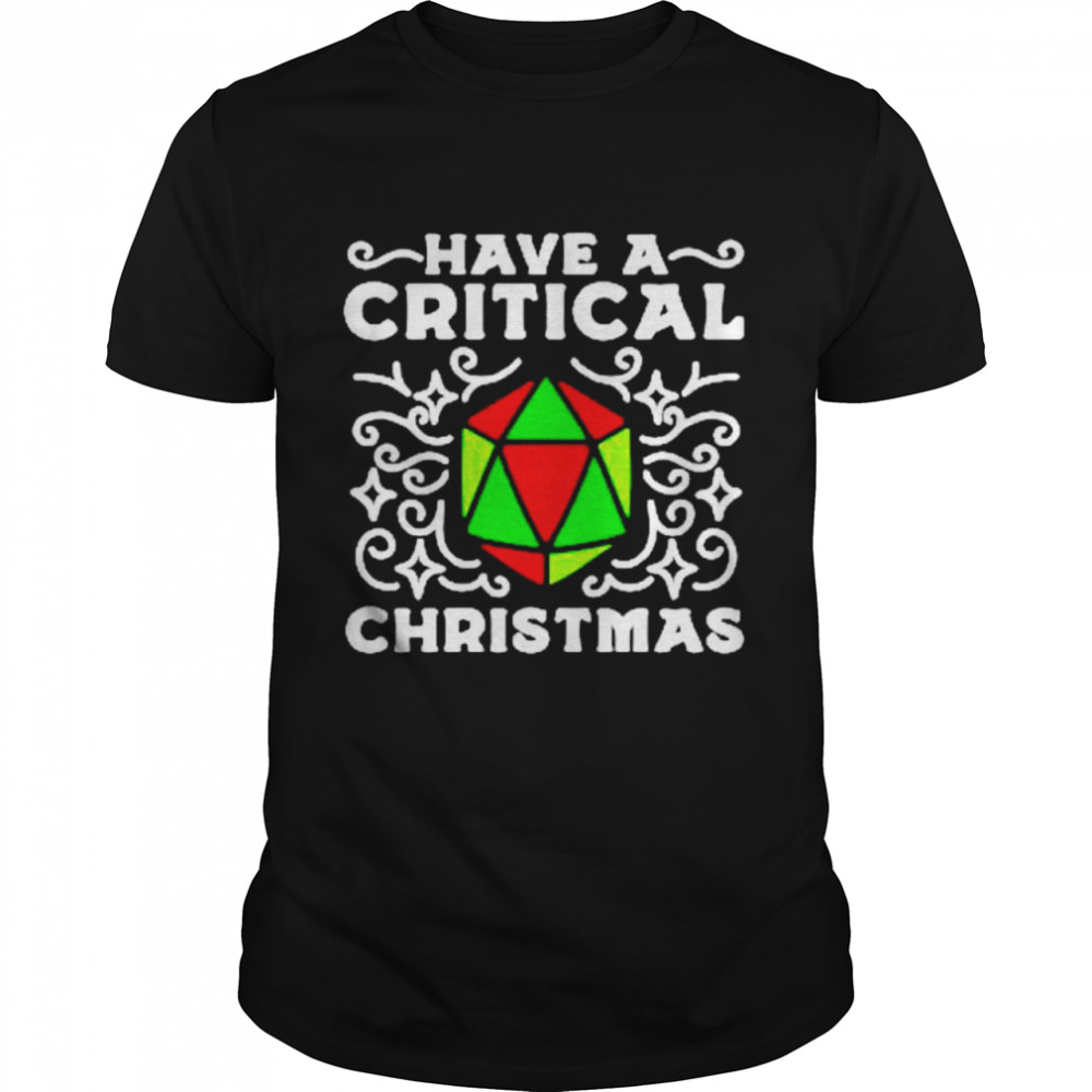 Nice dungeon & Dragon have a critical Christmas sweater Classic Men's T-shirt
