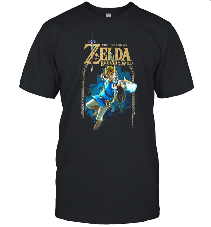 Zelda Breath Of The Wild Link Arch Shot Logo Shirt