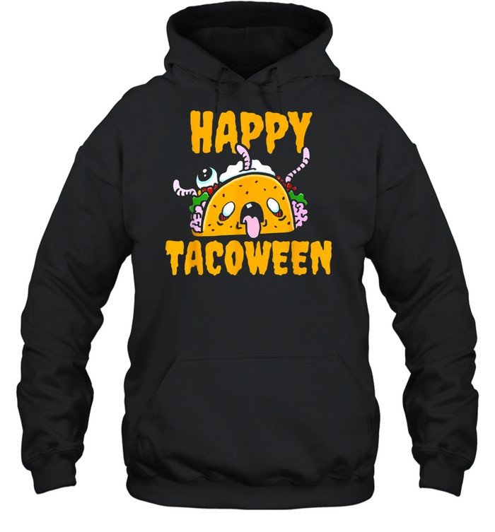 Happy Tacoween Zombie Taco Halloween Costume Taco Unisex Hoodie