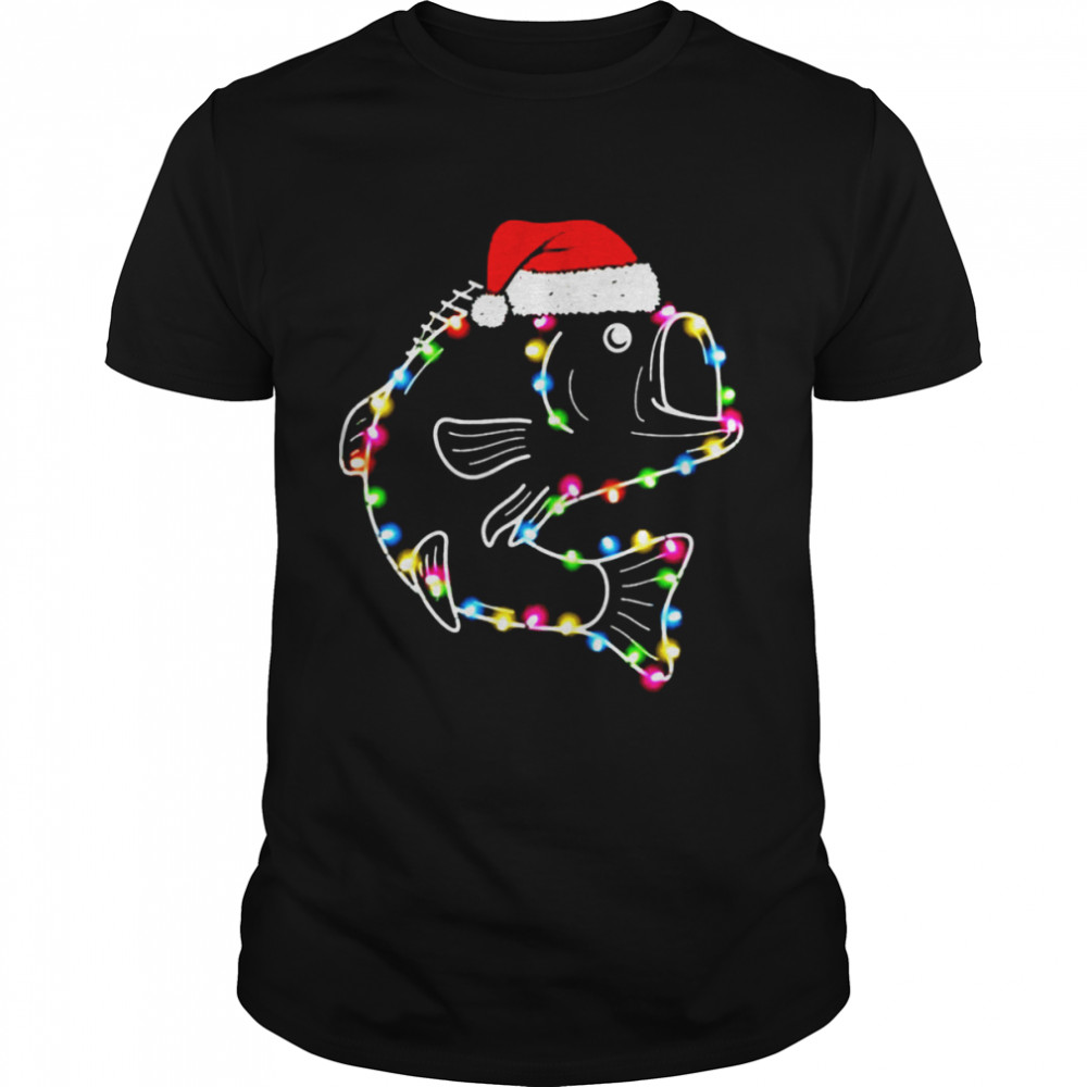 Santa Fish Christmas Lights shirt Classic Men's T-shirt