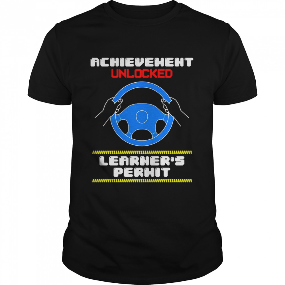 Zitat Achievement Unlocked Learner’s Permit New Driver T-shirt Classic Men's T-shirt