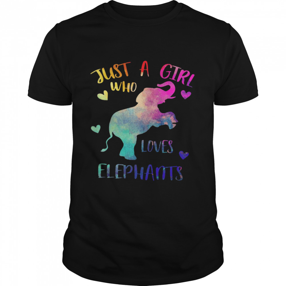 Just A Girl Who Loves Elephants  Classic Men's T-shirt
