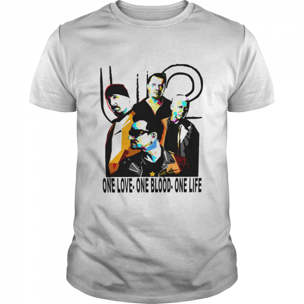 U2 One Love One Blood One Life T-shirt Classic Men's T-shirt