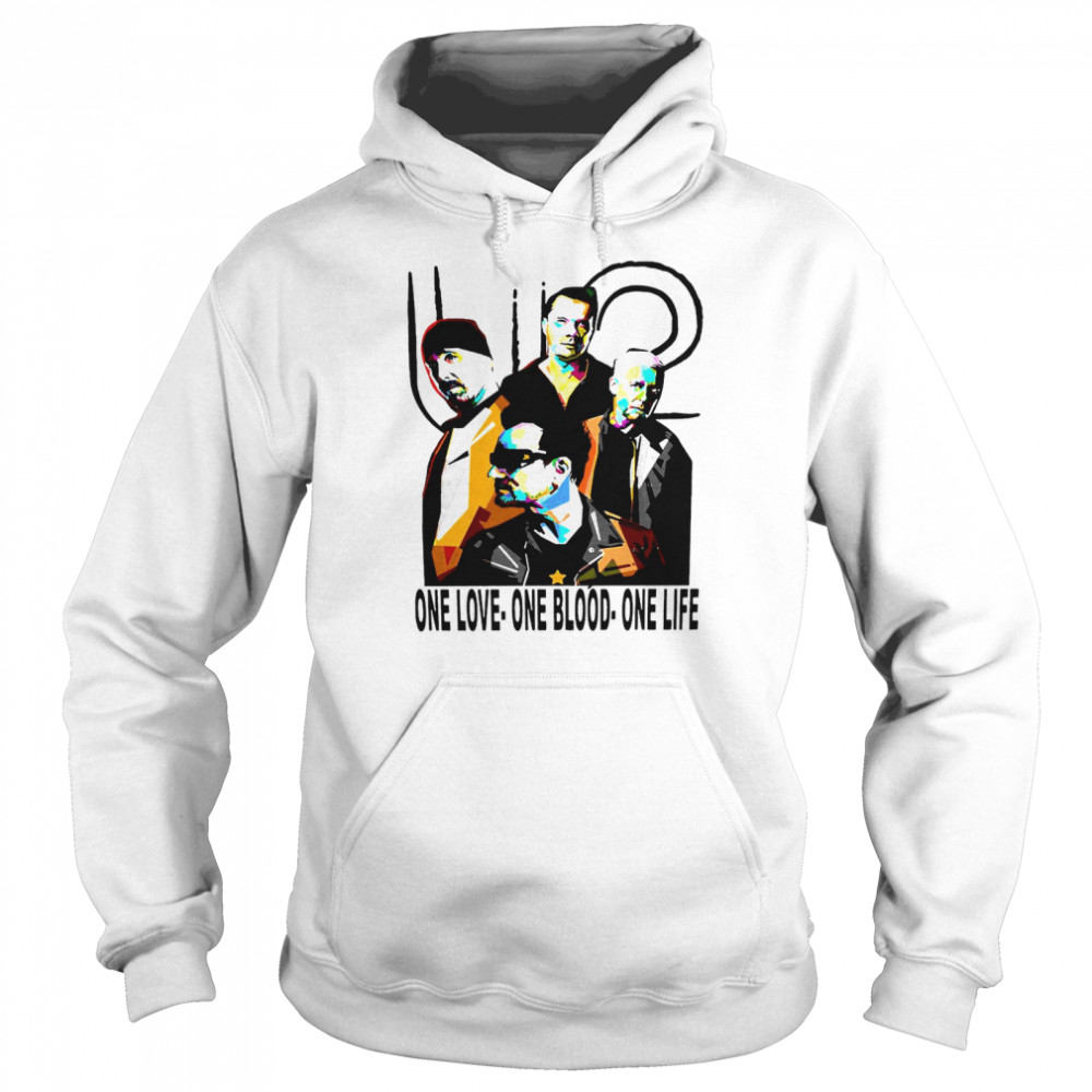 U2 One Love One Blood One Life T-shirt Unisex Hoodie