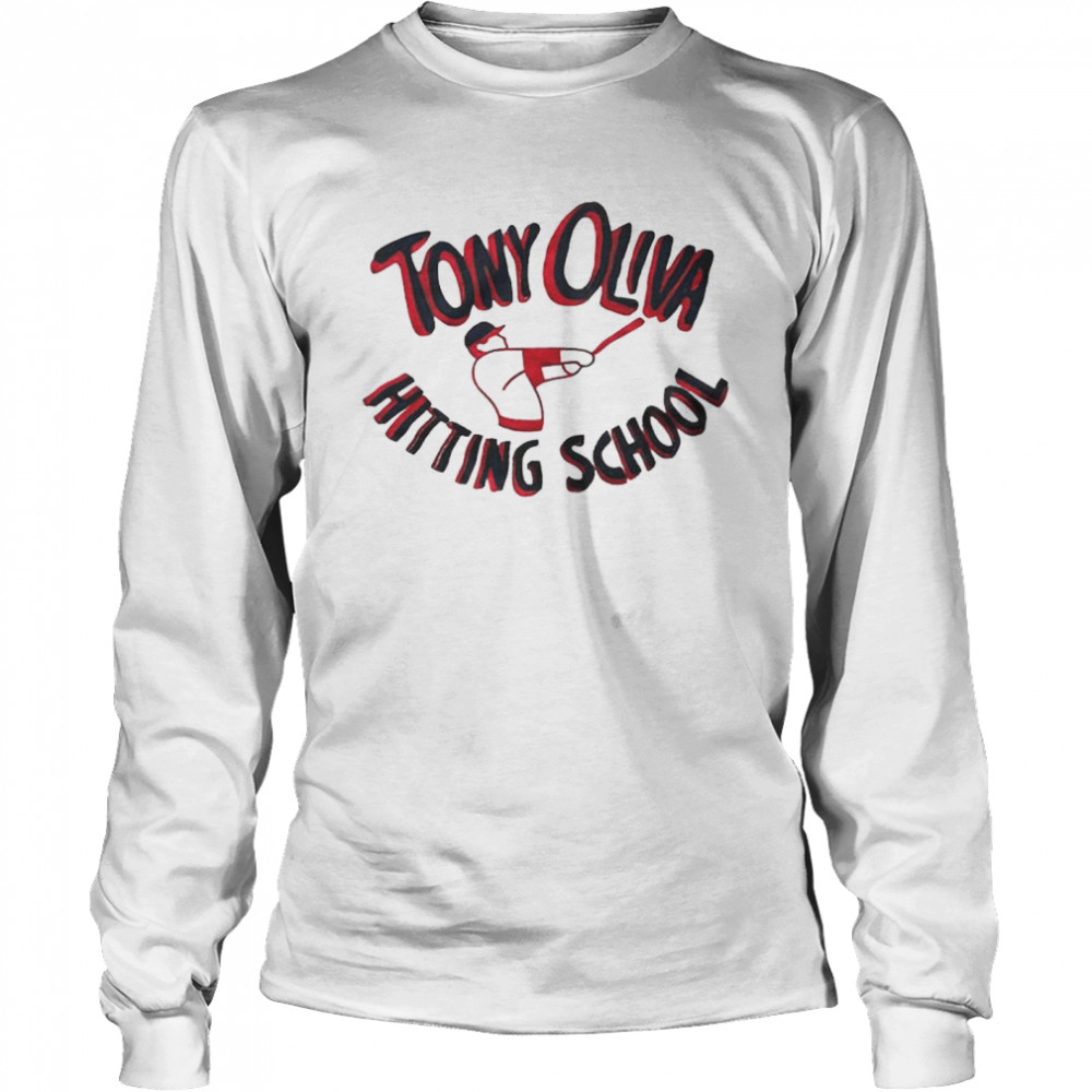 Tony Oliva Hitting school baseball shirt Long Sleeved T-shirt