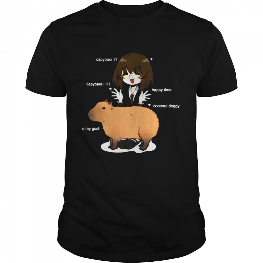 Funny Real Capybara Hours  Classic Men's T-shirt