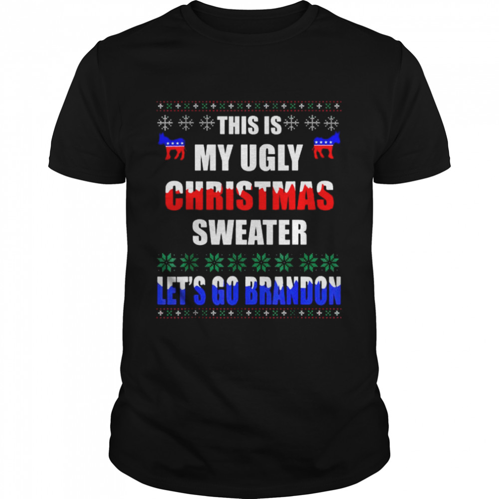 Let’s Go Branson Brandon Ugly Christmas Sweater shirt Classic Men's T-shirt