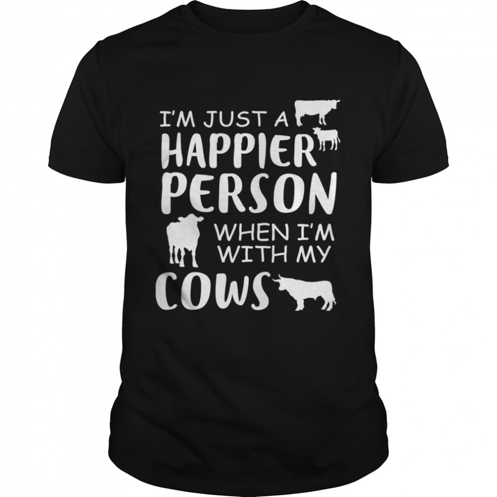 Happy With Cows  Classic Men's T-shirt