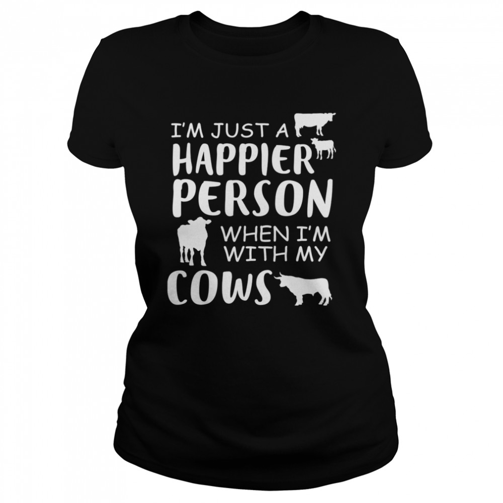 Happy With Cows  Classic Women's T-shirt