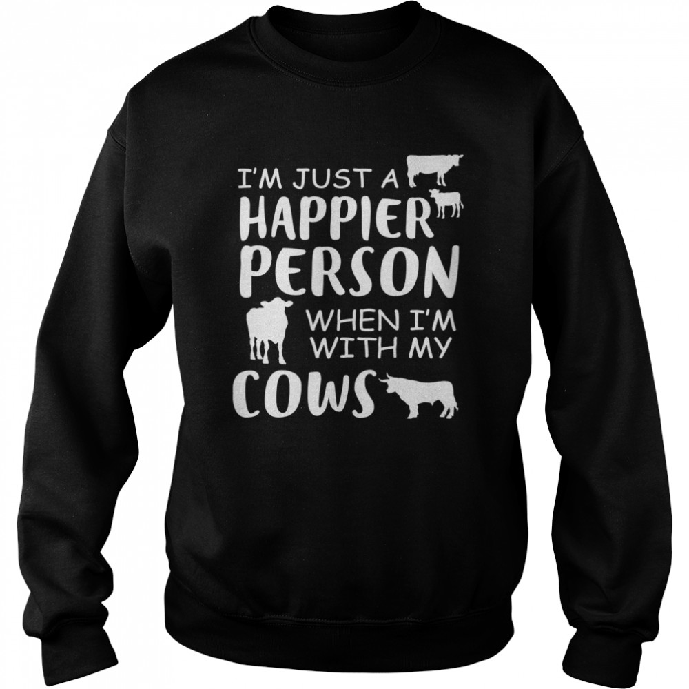 Happy With Cows  Unisex Sweatshirt