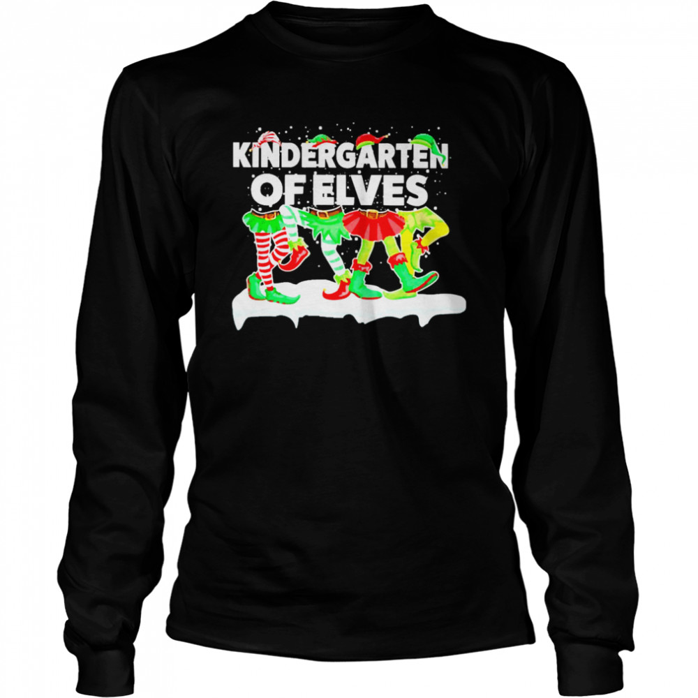 Grinch ELF Squad Kindergarten Of Elves Christmas Sweater  Long Sleeved T-shirt