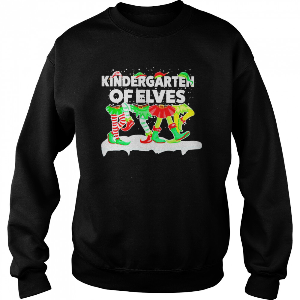 Grinch ELF Squad Kindergarten Of Elves Christmas Sweater  Unisex Sweatshirt