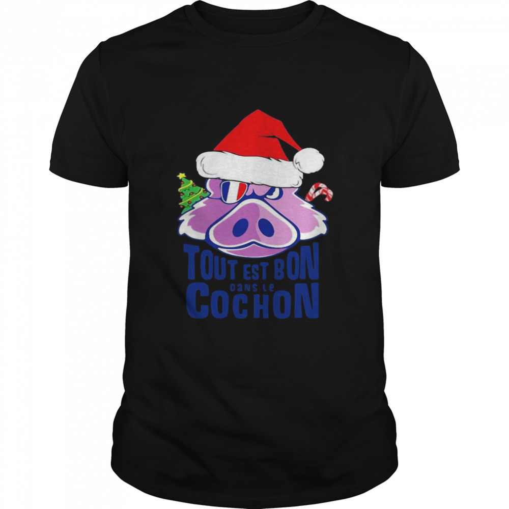 Noel Tout Est Bon Dans Le Cochon Christmas Sweater  Classic Men's T-shirt