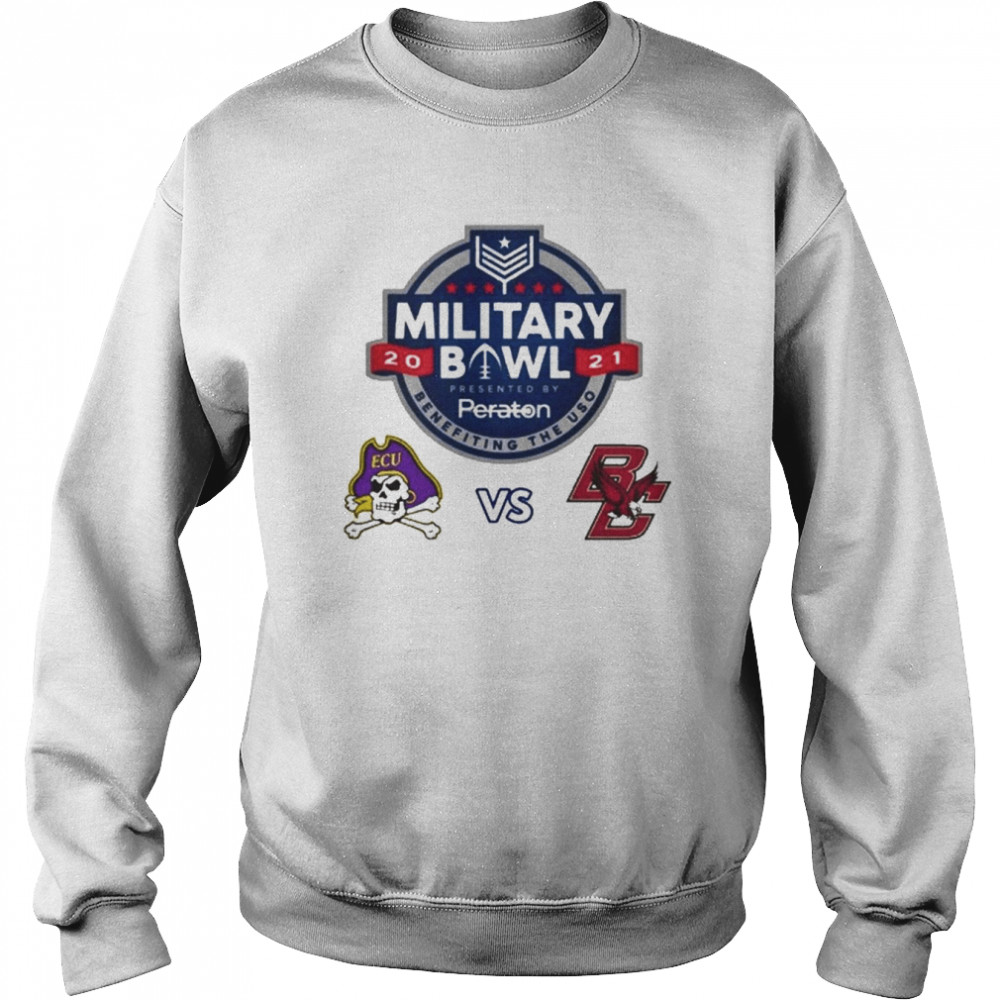 East Carolina Pirates vs Boston College Eagles 2021 Military Bowl Fleece Unisex Sweatshirt