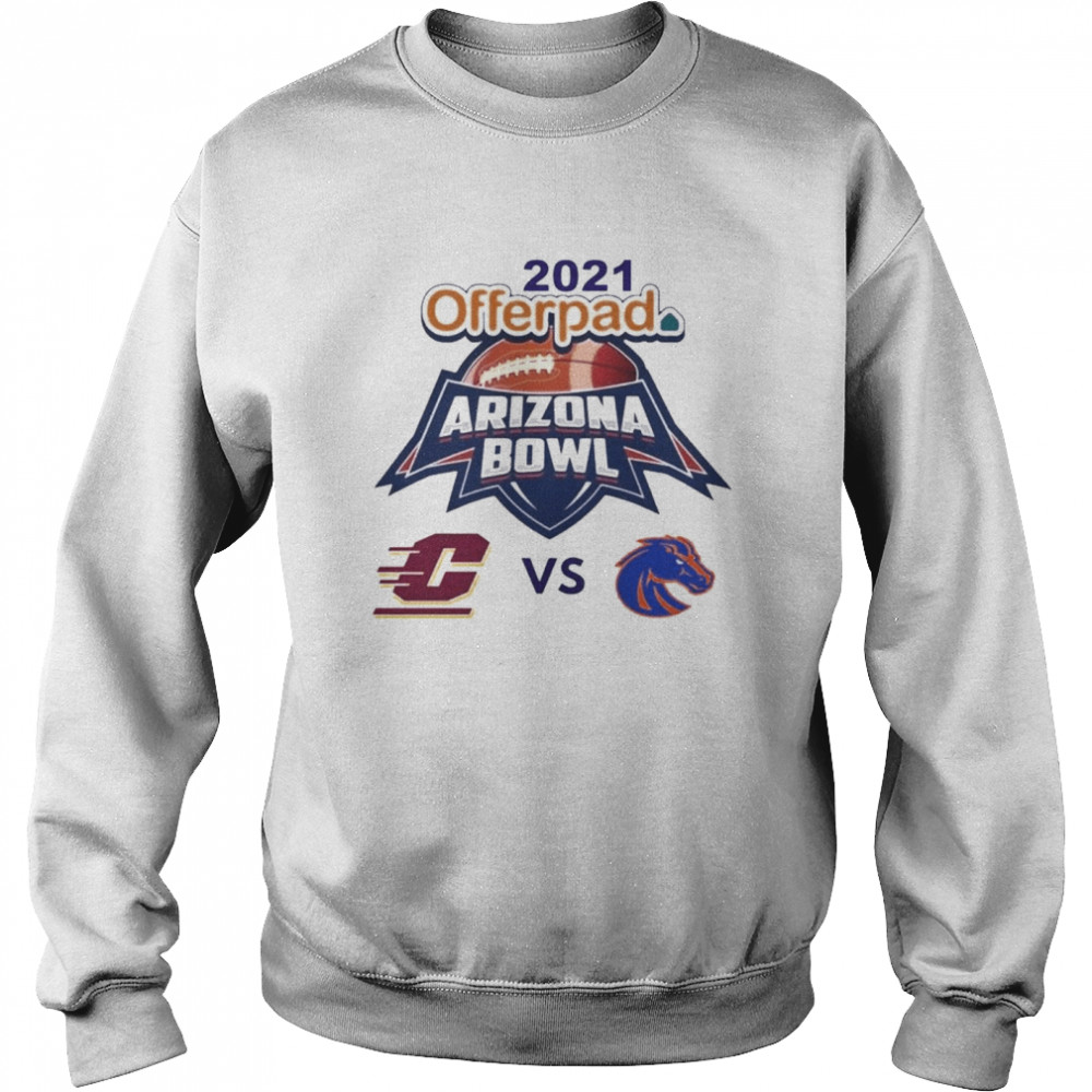Michigan Chippewas vs Boise State Broncos 2021 Offerpad Arizona Bowl  Unisex Sweatshirt