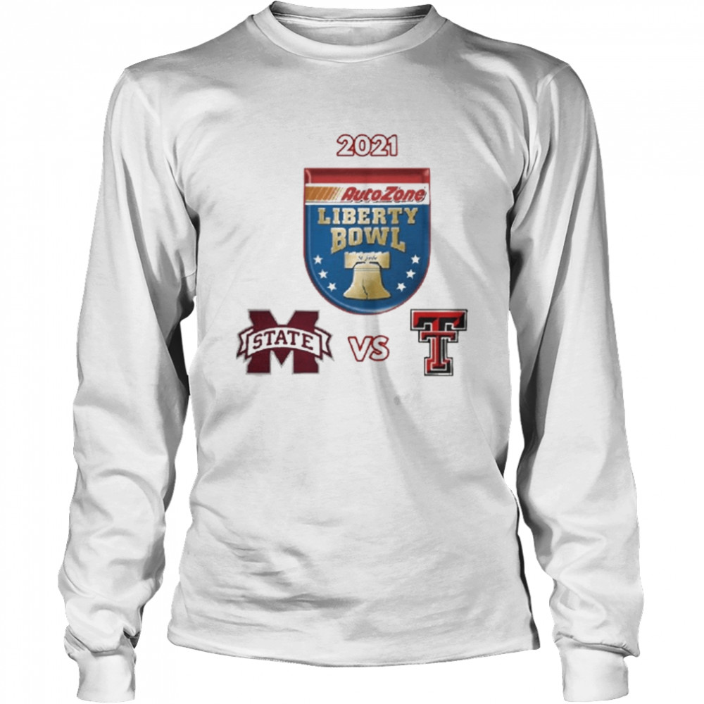 Mississippi State Bulldogs vs Texas Tech Red Raiders 2021 Liberty Bowl  Long Sleeved T-shirt