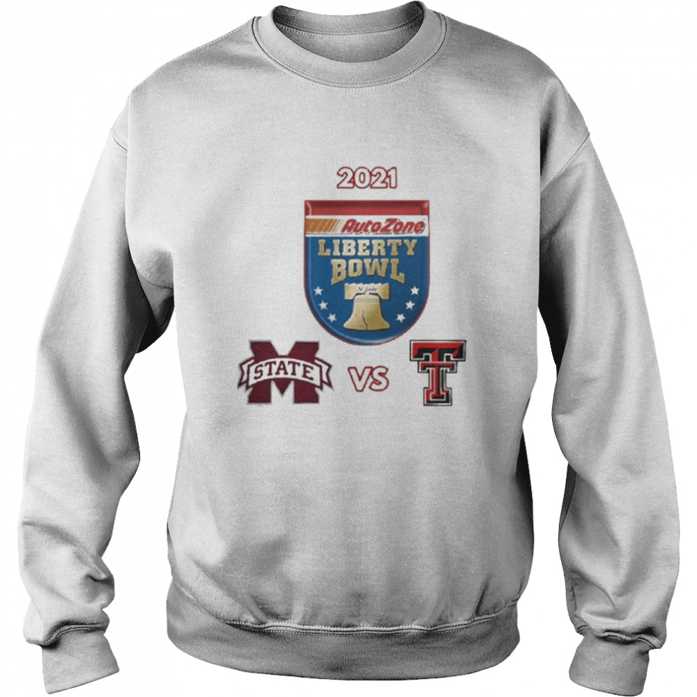 Mississippi State Bulldogs vs Texas Tech Red Raiders 2021 Liberty Bowl  Unisex Sweatshirt