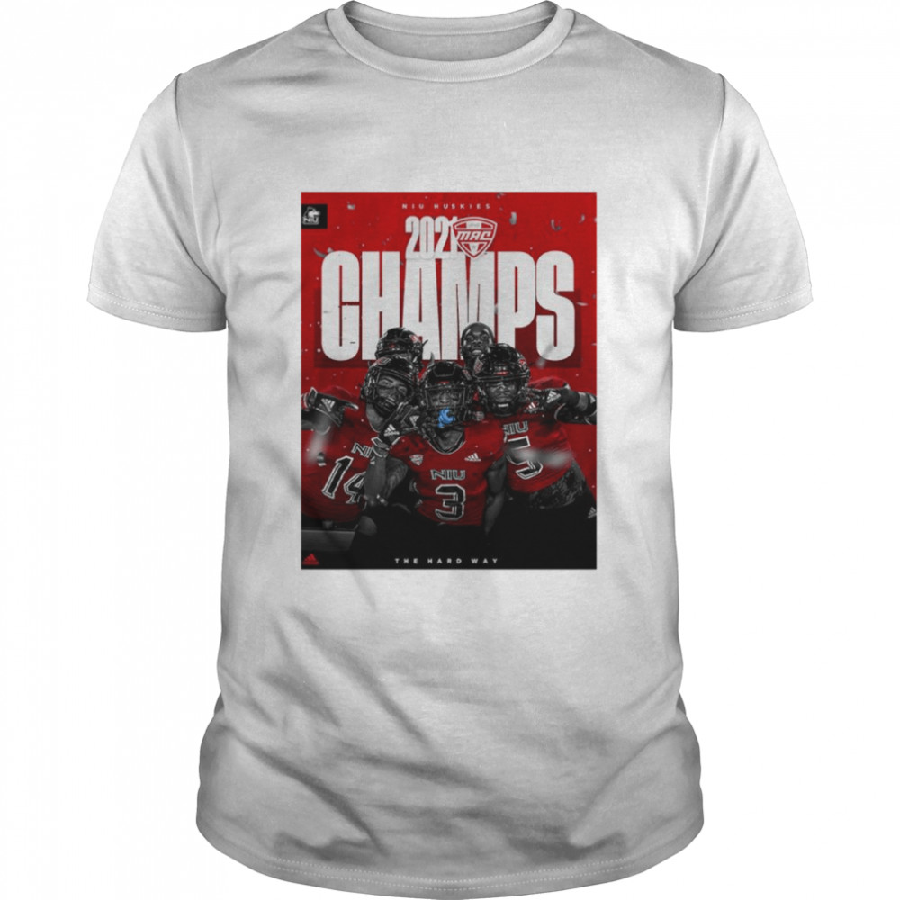 NIU Huskies 2021 MAC Champs Poster shirt Classic Men's T-shirt