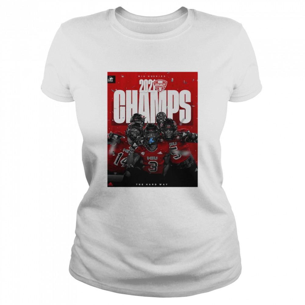 NIU Huskies 2021 MAC Champs Poster shirt Classic Women's T-shirt