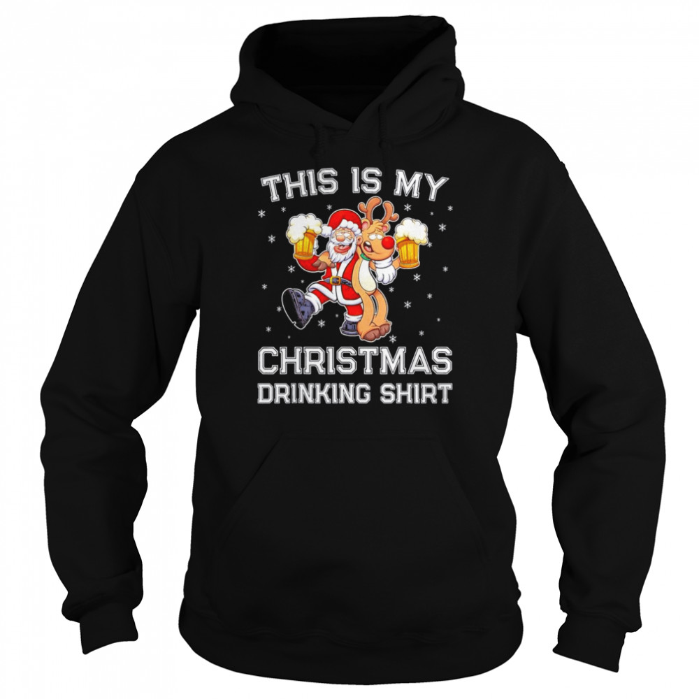 This Is My Christmas Drinking shirt Unisex Hoodie