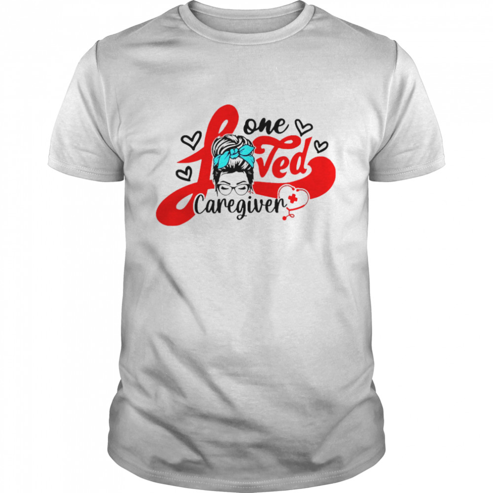 Girl One Loved Caregiver Nurse  Classic Men's T-shirt