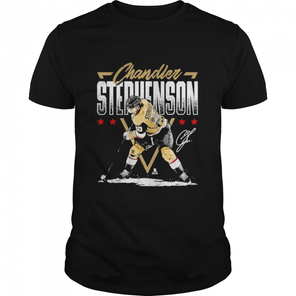 Vegas Hockey Chandler Stephenson triangle signature shirt Classic Men's T-shirt