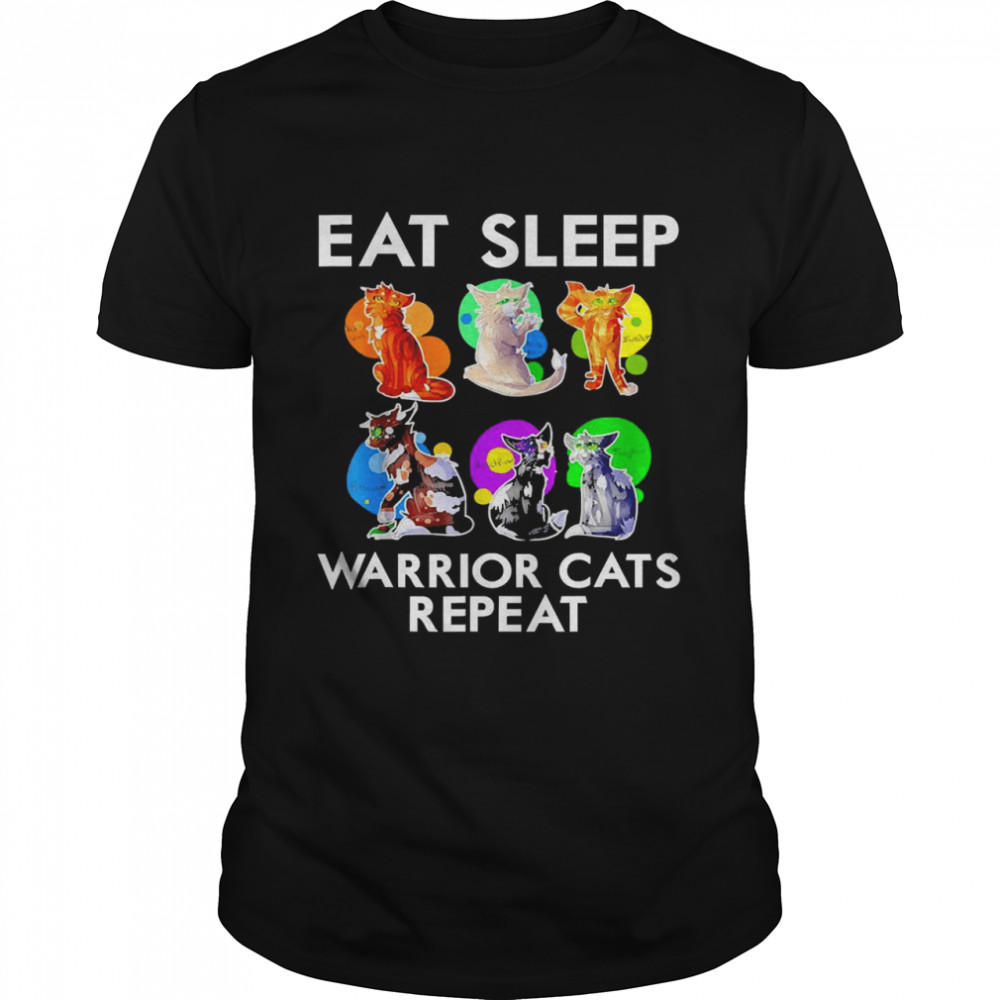 Eat Sleep Warrior Cats Repeat  Classic Men's T-shirt