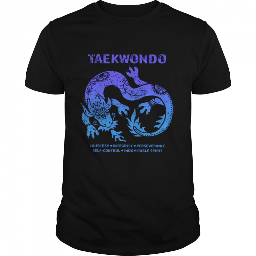 Taekwondo Courtesy Integrity Perseverance  Classic Men's T-shirt