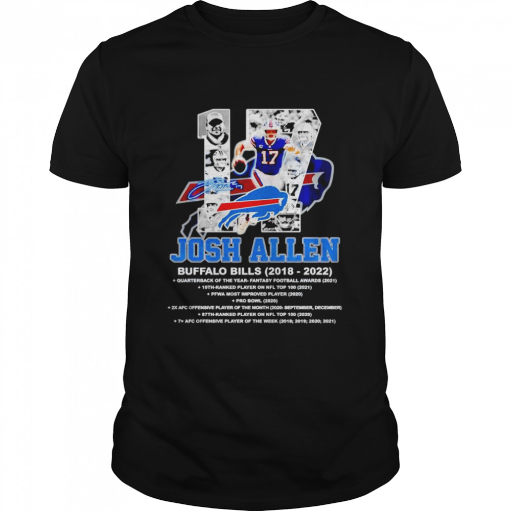 Josh Allen Buffalo Bills 2022 thank you for the memories shirt Classic Men's T-shirt